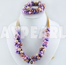Wholesale acrylic pearl crystal set