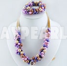 acrylic pearl crystal set