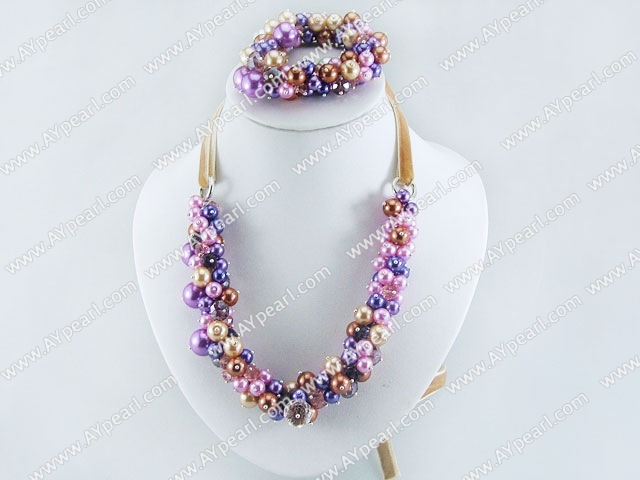 acrylic pearl crystal set