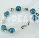 Wholesale blue agate bracelet