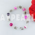 Wholesale pink agate bracelet