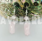 -rose quartz earring