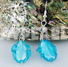crystal colored glaze earring