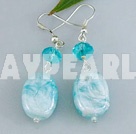 crystal colored glaze earring