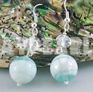 Discount manmade crystal  colored glaze earrings