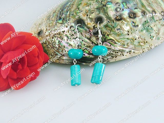 blue spider stone earrings