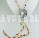 agate shell necklace