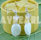 crystal colored glaze earring