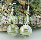 crystal colored glaze earring