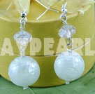 crystal colored glaze earring