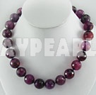Wholesale faceted agate necklace