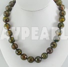 Wholesale fected agate necklace