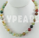 Wholesale fected agate necklace