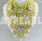 pearl olivine necklace