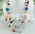 multi-colored gemstone necklace