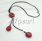 röd korall halsband