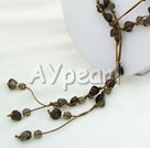 smoky quartz necklace