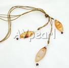 garnet agate necklace