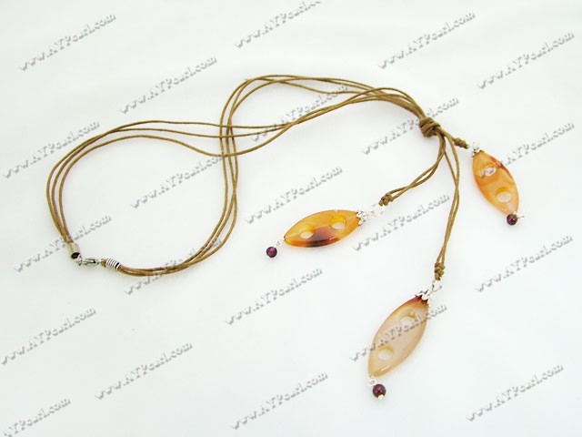 Garnet Agate halskjede