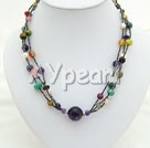 Wholesale Gemstone Necklace-amethyst multi-stone necklace