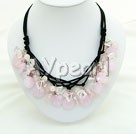 Wholesale rose quartz crystal necklace