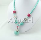 coral turquoise necklace