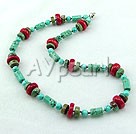 turquoise coral necklace