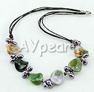 Wholesale Gemstone Necklace-garnet india agate necklace