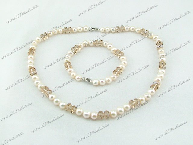 pearl crystal set