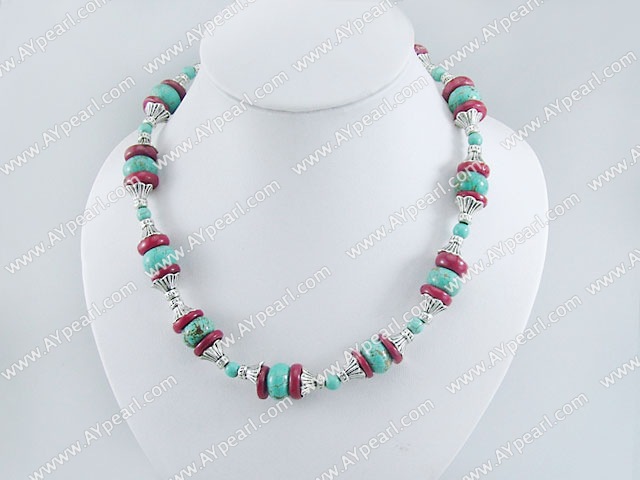 Coral turquoise necklace