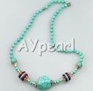 turuqoise coral necklace