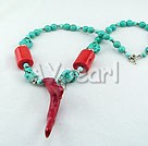 Wholesale turquoise coral necklace