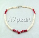 shell coral necklace