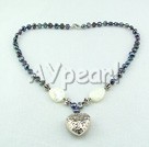pearl white lip shell necklace