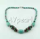 coral turquoise necklace