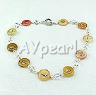 pearl kristall tre färger halsband