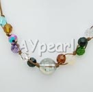colored crystal necklace