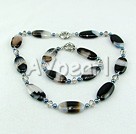 Wholesale Gemstone Necklace-pearl crystallized agate sets