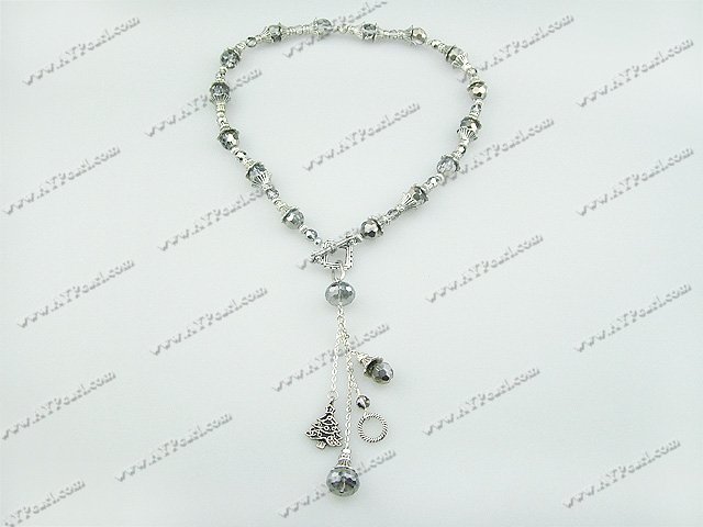 Manmade crystal necklace