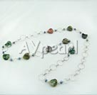 black pearl india agate necklace