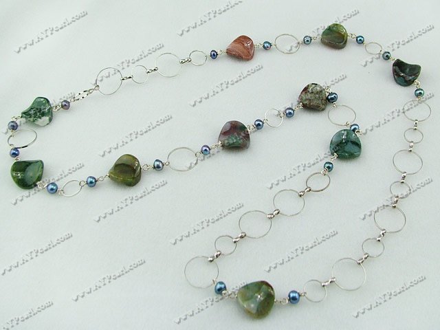 noir de l'Inde collier de perles d'agate