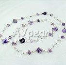Wholesale pearl amethyst necklace