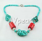 Wholesale turquoise coral necklace