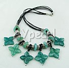 Wholesale black stone blue jasper necklace