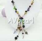 multi-color crystal necklace