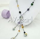 Wholesale multi-stone crystal necklace