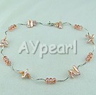 crystal biwa pearl necklace