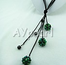 Wholesale phenix stone black crystal necklace