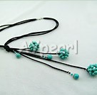 bursted turquoise necklace