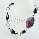 Wholesale Gemstone Jewelry-Dyed botswana Agate necklace
